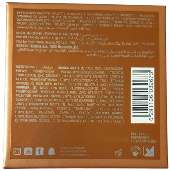 Huda Beauty Topaz Obsessions Eyeshadow Palette - Picture 4 of 4